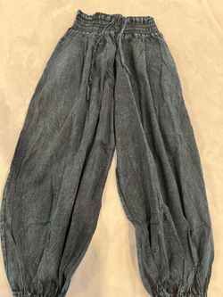 Womens Denim Jogger Pants - Blue One size-S-XL By Kathmandu 