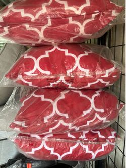 Red Decorative Throw pillows