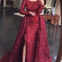 Burgundy Prom Dress