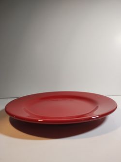Waechtersbach Germany Fun Factory 11" Red Dinner Plates Set of 10