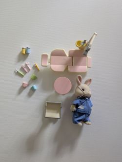 Calico Critters Milk Rabbit dentist