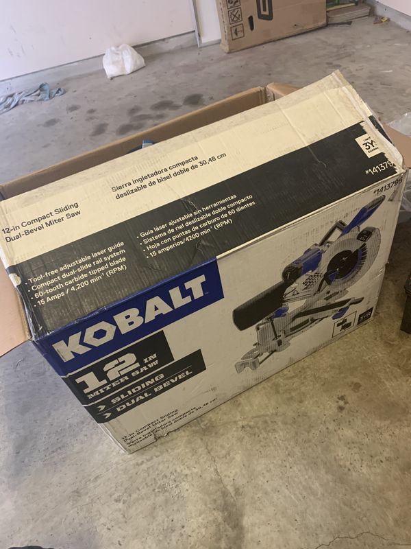 New— Kobalt 12in miter saw — Read fully! for Sale in Houston, TX - OfferUp