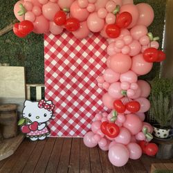Hello Kitty Cherry Backdrop 