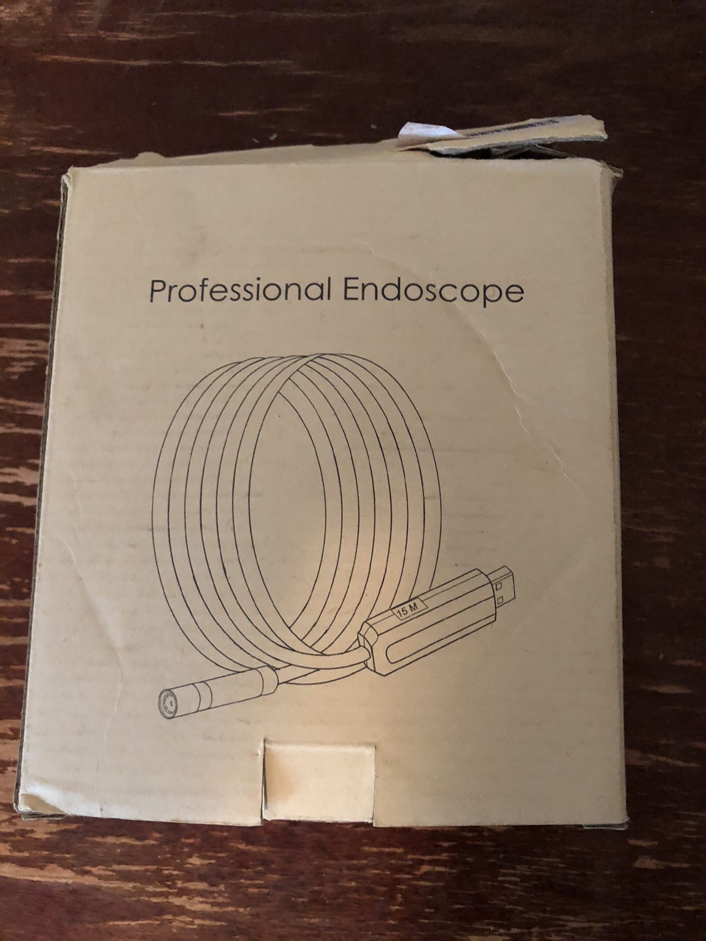 Professional Endoscope ( 50 feet ) has USB to USB C adapter for phone or laptop and software cd