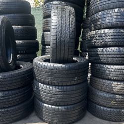 275/55R20 GOODYEAR A SET OF FOUR USED TIRES