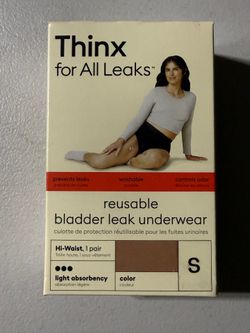BNWT women’s Thinx for all leaks reusable high waist underwear size Small