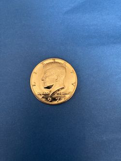 1972D Kennedy Gold Plated Half Dollar 