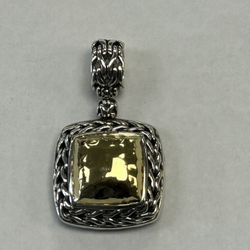 John Hardy Hammered Pendant 22kt/925