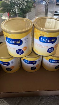 5 cans of Enfamil