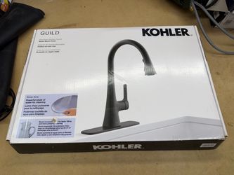 Brand New Kohler Guild Pull-down Kitchen Sink Faucet with Three-function Sprayhead Matte Black
