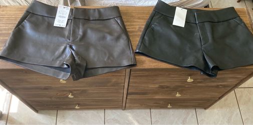 Zara brand new black and brown shorts. Size L. $15 each