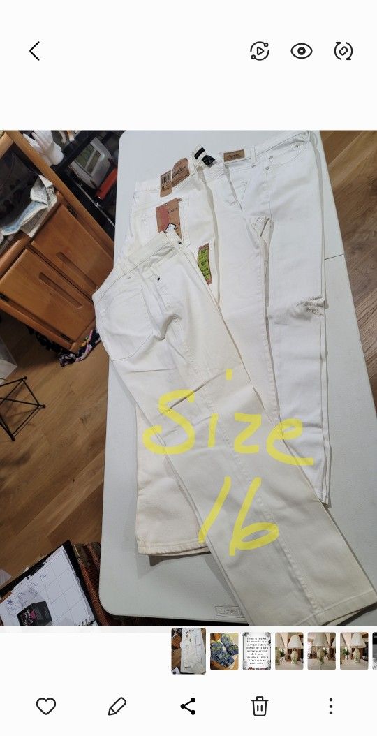 Jeans New White