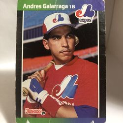 1989 Donruss Andres Galarraga Error Card #130