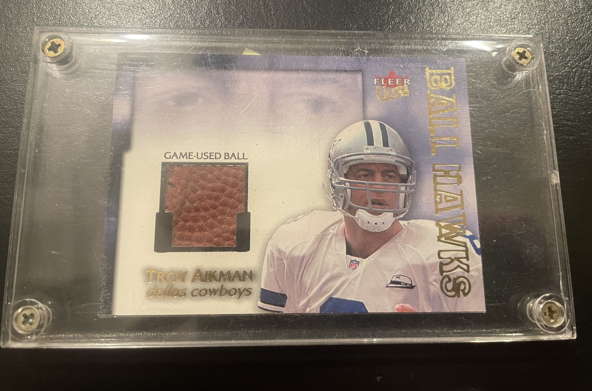 Troy Aikman Game Used Ball 