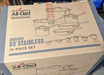 All clad D5 stainless 10 piece set