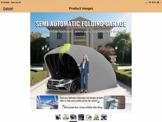 Retractable carport for cars and small suvs.