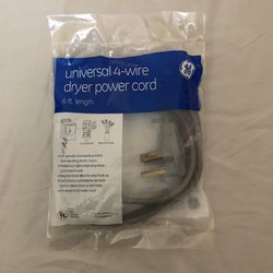 GE Universal 4-wire Dryer Power Cord
