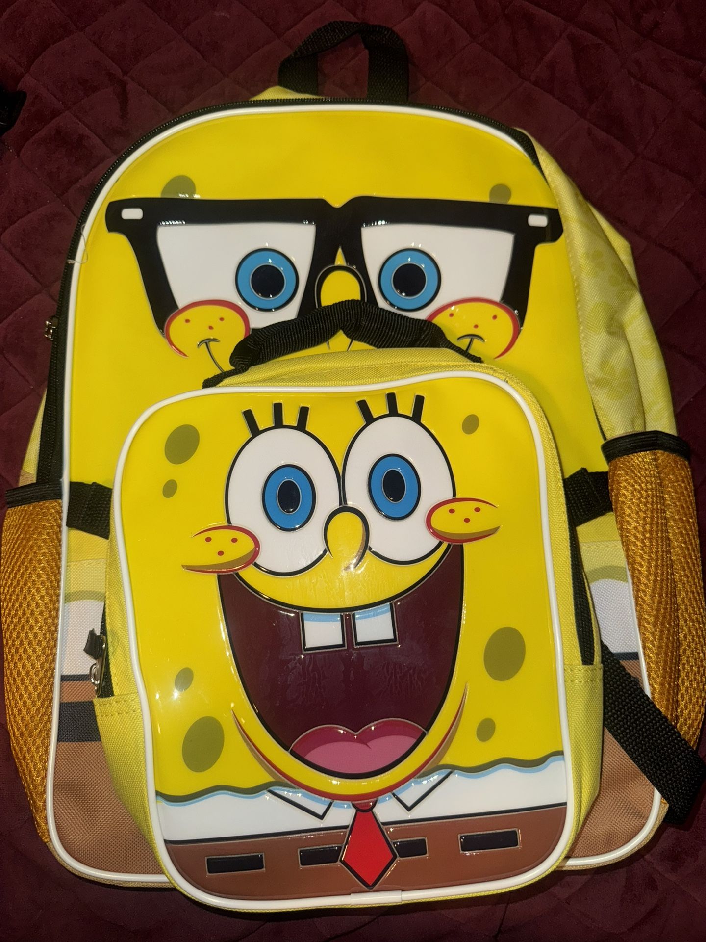 2piece Set SpongeBob Backpack Brand New