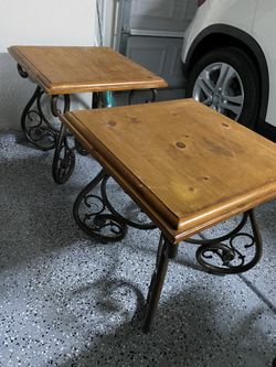 2 Wooded Tables (for Both)