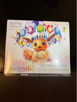 Prismatic evolutions Pokemon center etb