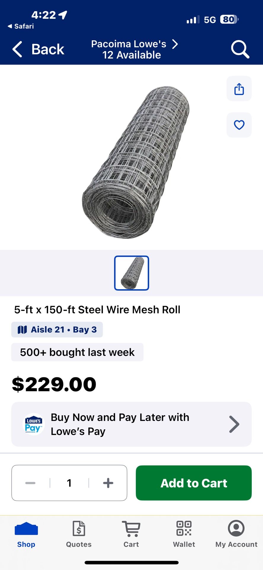 5ft By 150 Ft Steel Wire Mesh Roll
