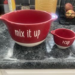 Ceramic Mixing Bowls And Measures