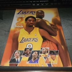 Lakers 2001-2002 Yearbook Back 2 Back - Kobe Shaq