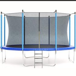 Trampoline With Safety Enclosure Net