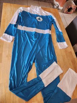 Mens 2nd skin blue Costume Jumpsuit, XXL
