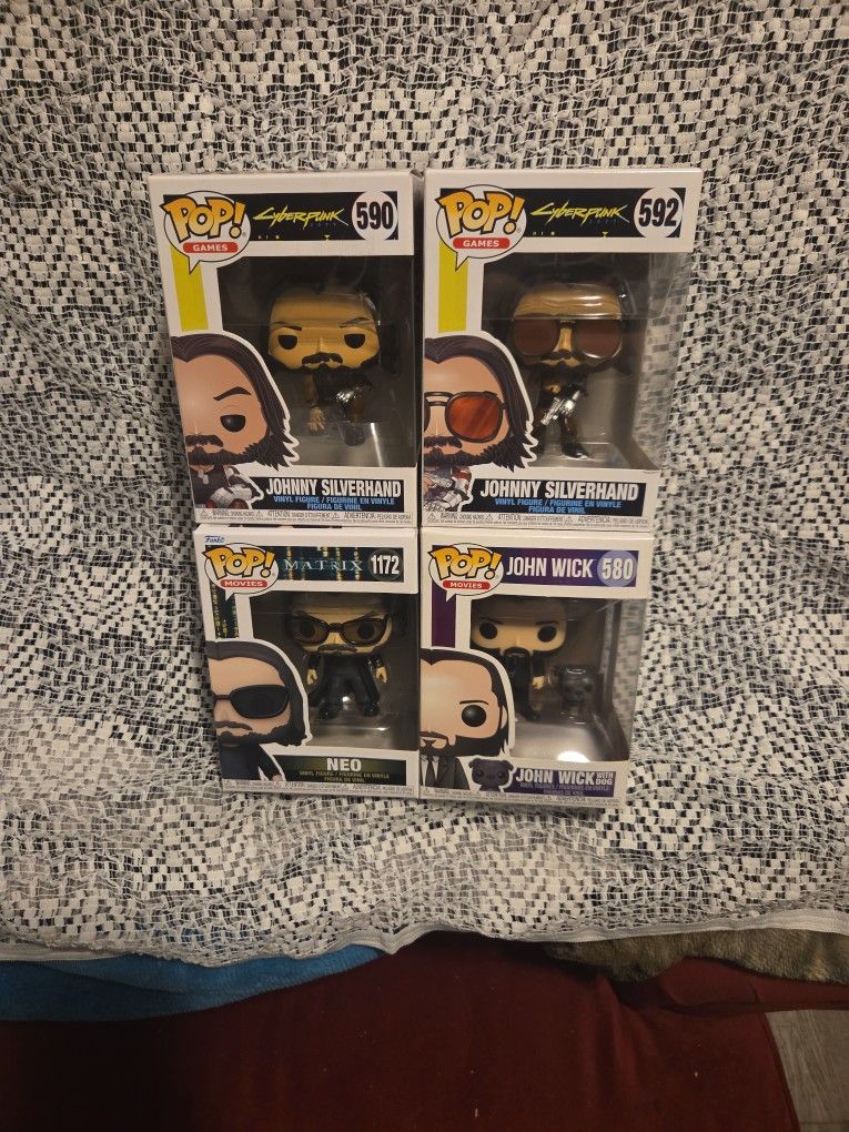 Keanu Reeves Character Funko Pops