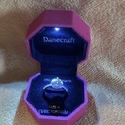 Cubic Zirconia Diamond Ring With LED Light Ring Box, Great Gift, $20 Great Christmas Gift 