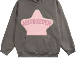 Aelfric Eden Unisex Pink Star Hoodie Large