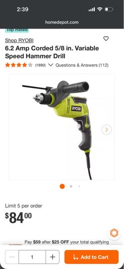 Ryobi hammer drill