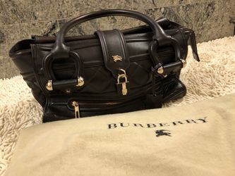 Authentic Burberry leather shoulder/ tote bag