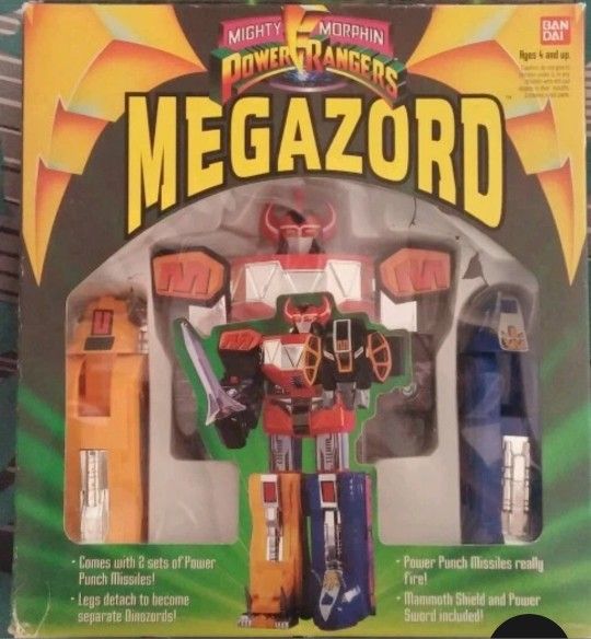 Vintage 1993 Mighty Morphin Power Rangers Megazord