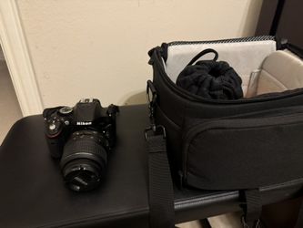 Nikon Camera With Attachments And Case