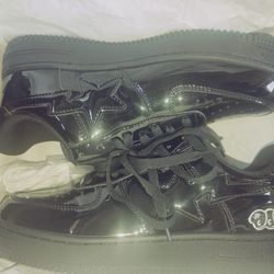 BAPE SAVIOR PATENT LEATHER SNEAKERS