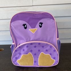 WONDER NATION PRESCHOOL 13" PENGUIN CRITTER BACKPACK Purple