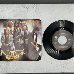 Aerosmith “Dude (Looks Like A Lady)” 45 Vinyl Record