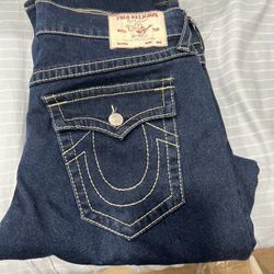 dark blue True religion jeans 