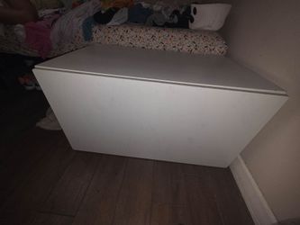 White toy chest