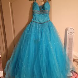 Blue Quinceanera Dress