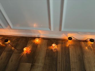 Mason Jar String Lights with Fall Decor