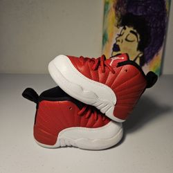 Size 5c - Kids Gym Red Jordan 12's - $50