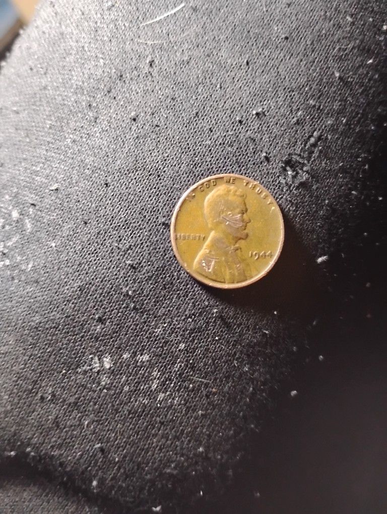 1944 Error Penny L On Rim