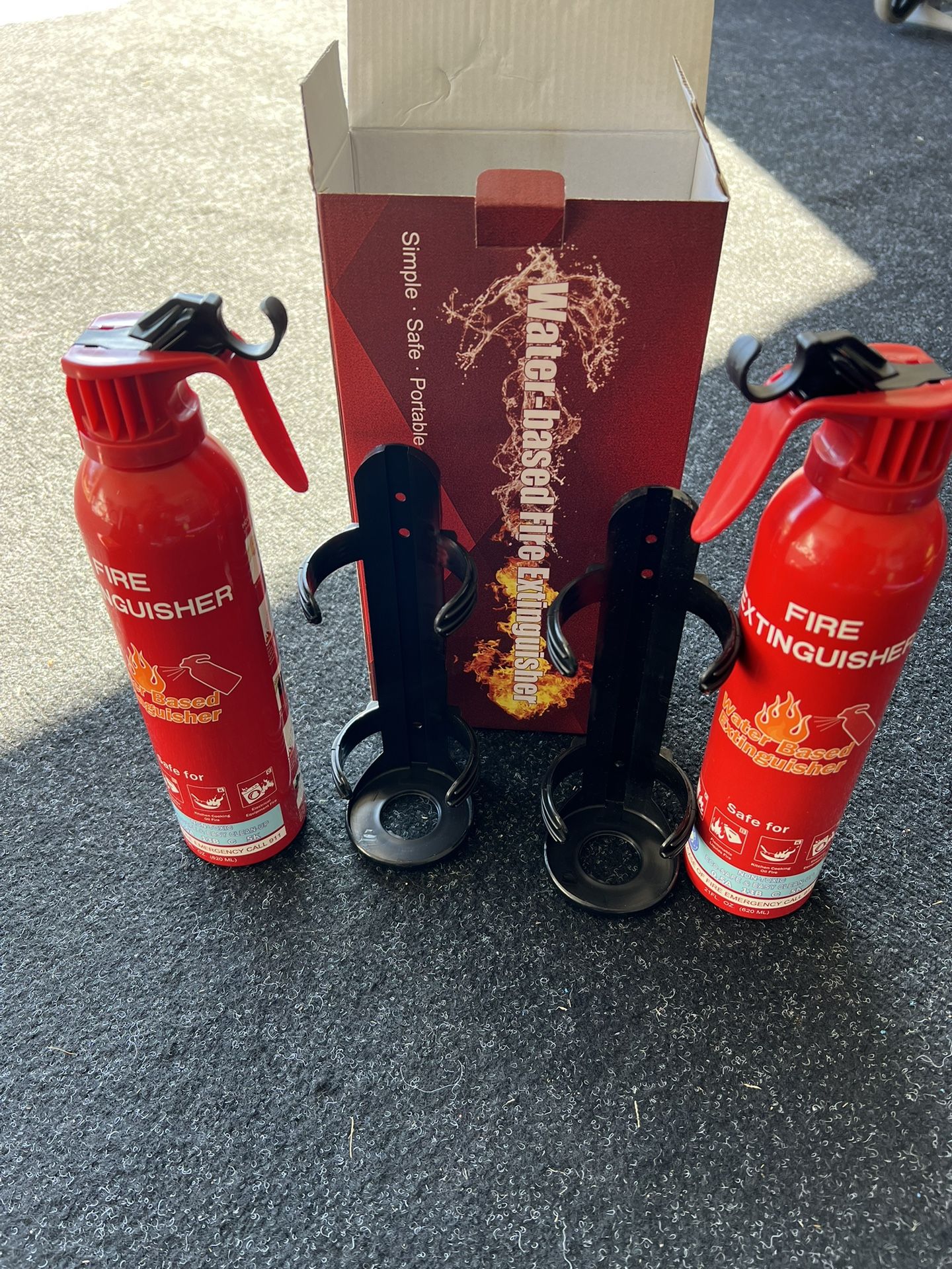 New Water based fire extinguishers 2 pack