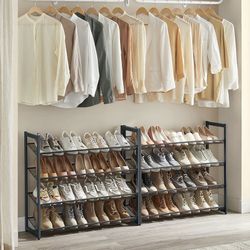 8-Tier Shoe Rack, Metal Storage Rack// No part E