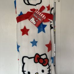 4th of July Hello Kitty Blanket 