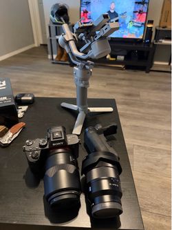 Sony Alpha 7 III Camera Bundle with DJI Gimbal, Battery Grip, and Bag