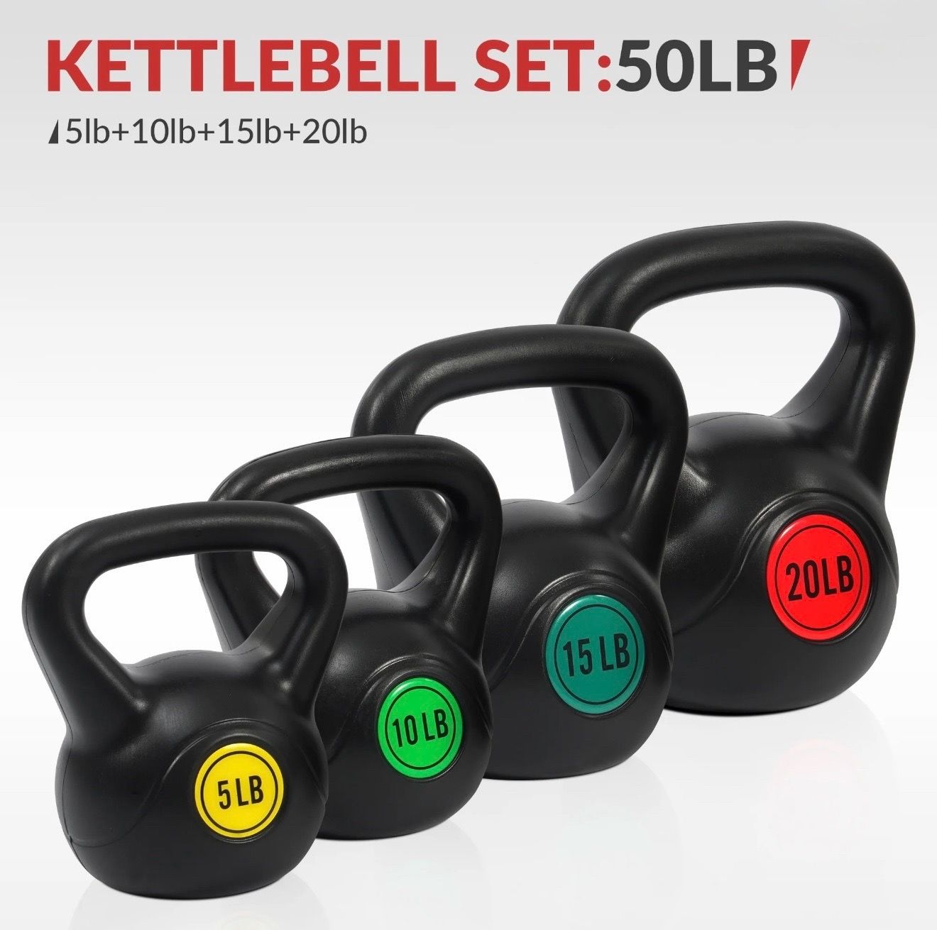 50lb kettlebell set new in box